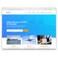 Cargo шаблон сайта для транспортных компаний