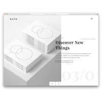 Bato светлый, стильный шаблон для сайта фотографа