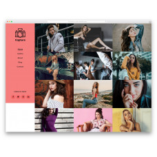 Capture шаблон для сайта фотогалереи, для любых фотопроектов