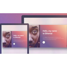 Ethereal шаблон с горизонтальной прокруткой для сайта фотографа