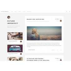 Future imperfect шаблон блога писателя или путешественника