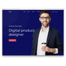 Gilb яркий шаблон для дизайнера