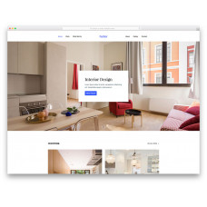 Harbor шаблон для сайта о дизайне интерьера