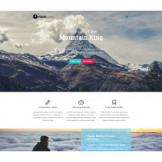 Mountain King универсальный шаблон для посадочной страницы