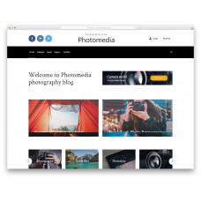 Photomedia идеальный шаблон сайта для фотографа