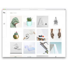 Po-Portfolio уникальный шаблон для портфолио и фотографа
