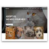 Animal Shelter шаблон для ветеринарной клиники, приюта для животных