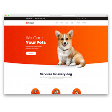 Anipat шаблон сайта услуг по уходу за животными