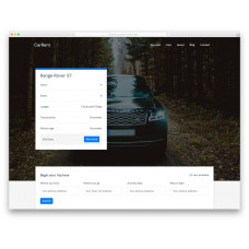 Carrent шаблон сайта аренды автомобилей