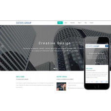 Estate Group шаблон для сайта застройщика или управляющей компании
